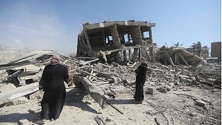 أبنية دمرتها الغارات الإسرائيلية في غزة