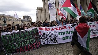 Propalästinensiche Studentendemonstration in Paris