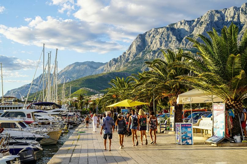 Brnjac's team hope tourists will visit less trodden places unlike Makarska in Croatia, pictured here