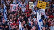 اعتراضات علیه نتانیاهو در تل‌آویو برای رسیدن به توافق، ماه مه ۲۰۲۴