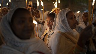 Les chrétiens orthodoxes d'Éthiopie célèbrent Pâques