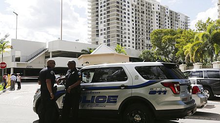 polizia a Miami, immagine d'archivio