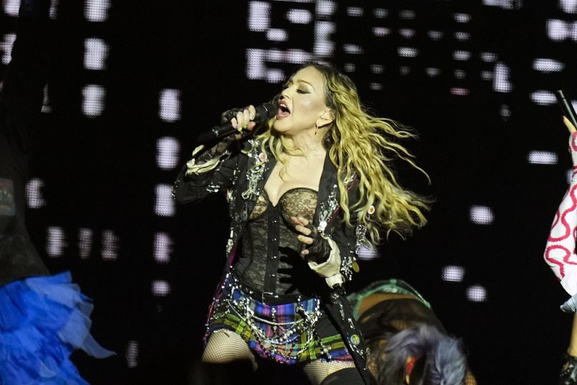 Madonna beim Konzert in Rio de Janeiro in Brasilien