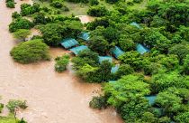 آثار الفيضانات في كينيا