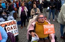 Protesta de personas con discapacidades en Portugal