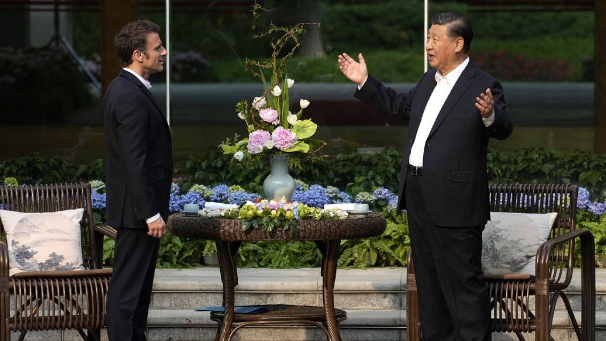 Macron and Xi talk trade on visit to Paris amid efforts to ease a subsidy spat thumbnail