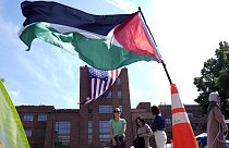Columbia Üniversitesi'nde öğrenciler okulun yatırım fonunun İsrail'le ilişkili şirketlerden çekilmesini istiyor