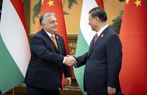  Orbán Viktor miniszterelnököt fogadja Hszi Csin-ping kínai elnök Pekingben 2023. október 17-én