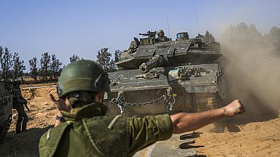 Maniobras militares en la Franja de Gaza.