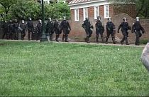 Die Polizei hat am Samstag eine Demonstration an der University of Virginia aufgelöst.
