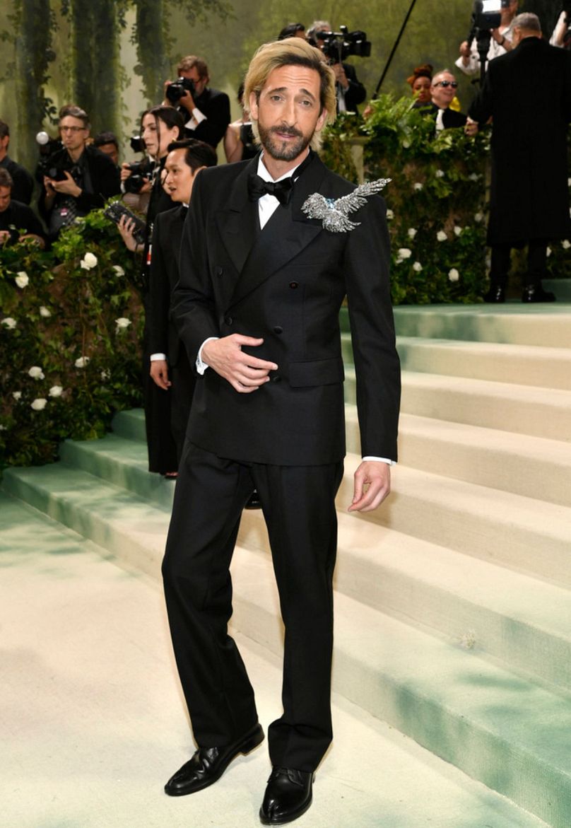 Adrien Brody attends the Met Gala celebrating the opening of the "Sleeping Beauties: Reawakening Fashion" exhibition on 6 May 2024, in New York.