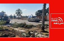 حمله هوایی اسرائیل به ساختمان‌های نزدیک دیوار جداکننده مصر و رفح، در جنوب نوار غزه، ۶ مه ۲۰۲۴