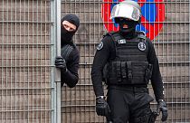 صورة من الارشيف- ضباط شرطة في بروكسل، بلجيكا 