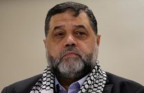 Osama Hamdan, a senior official with Palestinian Hamas group, attends a conference of the International Union of Resistance Clerics, in Beirut, Lebanon, Monday, March 4, 2024.