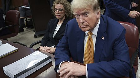 Donald Trump a washingtoni szövetségi törvényszék ülésén, 2024 május 7.