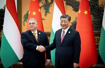 Orbán Viktor és Hszi Csinping Pekingben 2023-ban