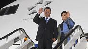 L'arrivo del presidente cinese Xi Jinping e della moglie Peng Liyuan in Serbia, 7 maggio 2024