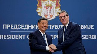 دیدار رهبران صربستان و چین در بلگراد