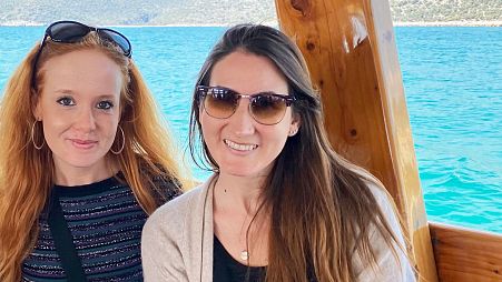 Vicky Smith (left) shares tips for travelling with anxiety ahead of Mental Health Awareness Week.
