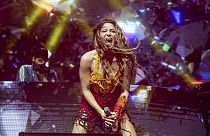  شاكيرا تؤدي عرضاً في مهرجان كوتشيلا فالي  في إنديو، كاليفورنيا-12 أبريل 2024