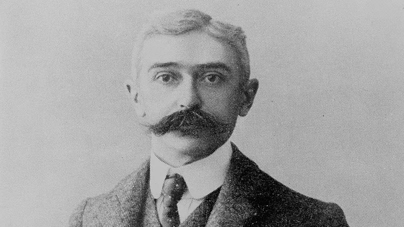 Pierre de Coubertin fotografiado el 7 de enero de 1915.