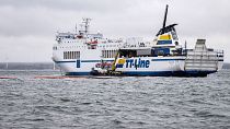 The Marco Polo ferry, which was running between two Swedish ports on the Baltic Sea, touched ground on 22 October 2023.