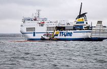 The Marco Polo ferry, which was running between two Swedish ports on the Baltic Sea, touched ground on 22 October 2023.