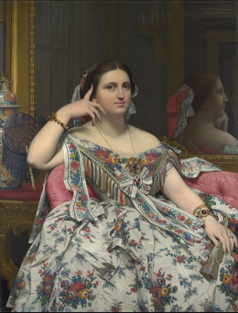 "Madame Moitessier" by Jean-Auguste-Dominique Ingres, 1856
