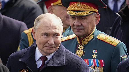 ولادیمیر پوتین در رژه روز پیروزی در روسیه