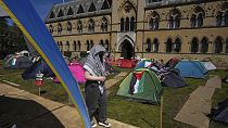 Os acampamentos estudantis multiplicaram-se por toda a Europa