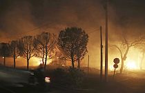Пожар в греческом Мати в июле 2018 года