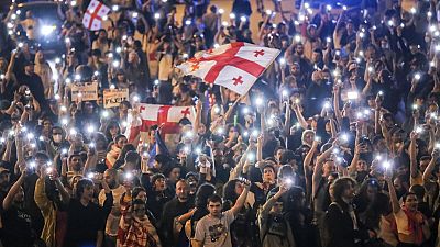 Акции протеста в Грузии не прекращаются