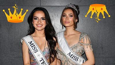 Why did Miss USA and Miss Teen USA both abruptly quit? Pictured here: Miss Teen USA 2023 UmaSofia Srivastava and Miss USA 2023 Noelia Voigt