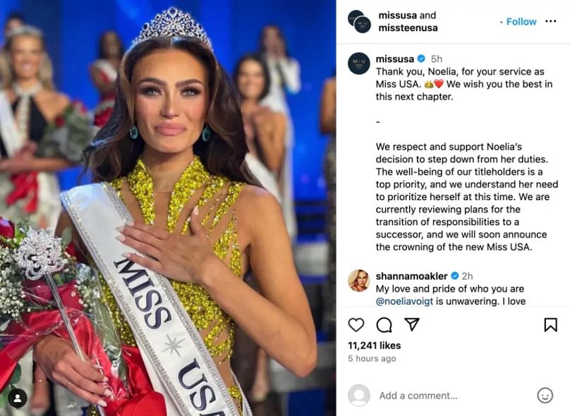 Miss USA's statement