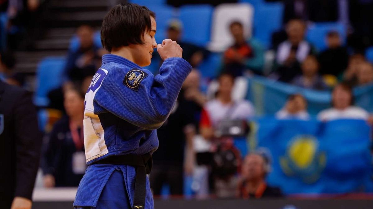 Казахстанская дзюдоистка Галия Тынбаева завоевала золотую медаль в весовой категории до 48 кг