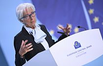 Christine Lagarde, right, President of the European Central Bank (ECB)