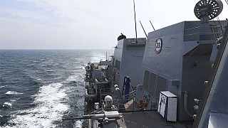 ABD Donanmasına ait USS Halsey savaş gemisini 