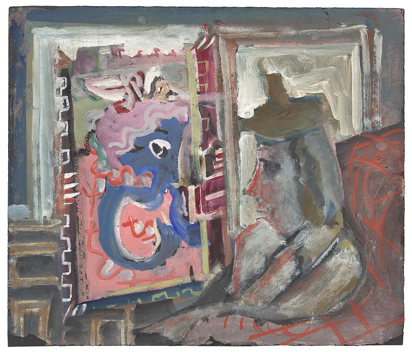 Mark Rothko, Untitled (seated figure in interior), c. 1938, National Gallery of Art