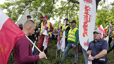 Milhares de agricultores e trabalhadores do setor mineiro juntaram-se a protesto contra o Pacto Ecológico da UE
