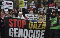 مسيرة داعمة للفلسطينيين في العاصمة البريطانية لندن