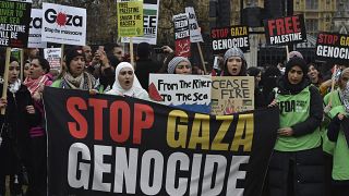 مسيرة داعمة للفلسطينيين في العاصمة البريطانية لندن