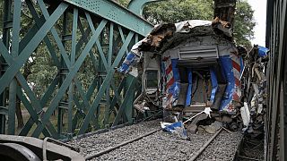 Εικόνα από το σιδηροδρομικό ατύχημα