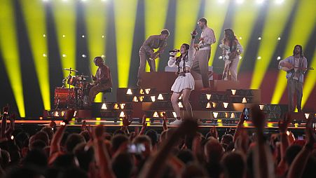 LADANIVA of Armenia performs the song Jako, during the Grand Final of the Eurovision Song Contest in Malmo