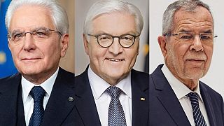 Sergio Mattarella, Frank-Walter Steinmeier et Alexander Van der Bellen.