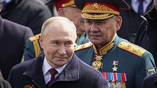 Präsiden Putin und sein (damals noch) Verteidigungsminister Schoigu