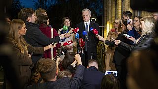 Lithuanian president takes questions ahead of run-off