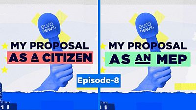 Эмблема седьмого эпизода проекта Euronews "Мои предложения как гражданина, мои предложения как евродепутата". 