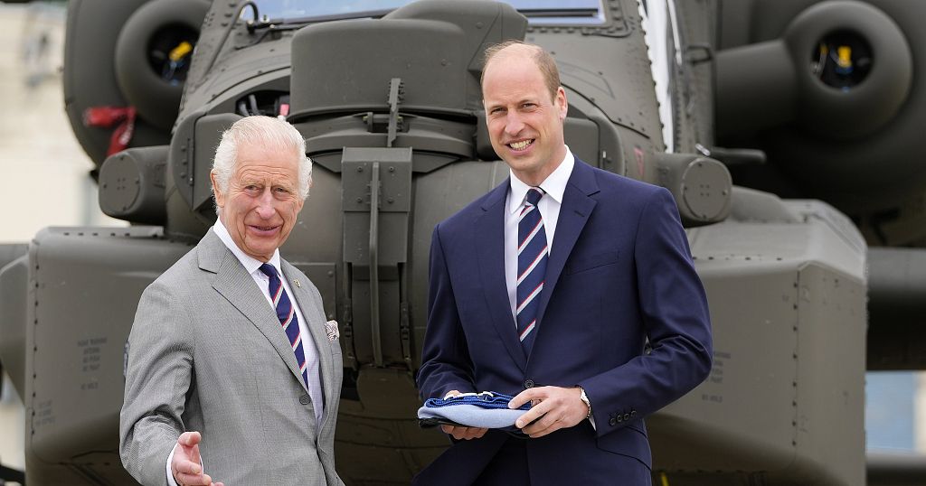 King Charles III transfers Colonel-in-Chief role to Prince William at Army  Air Corps ceremony | Africanews