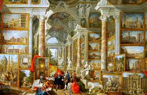 'Picture Gallery with Views of Modern Rome' by Giovanni Paolo Pannini (1759)
