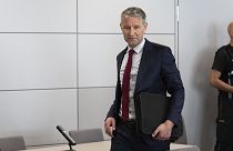 Björn Höcke, az AfD szélsőjobboldali politikusa a bíróságon